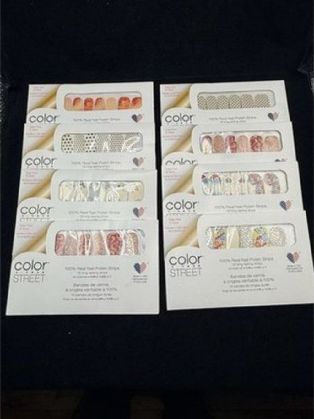 Color Street Nail Strips Lot of 8 Sets Rare/Retired Strips Glitter Shimmer More